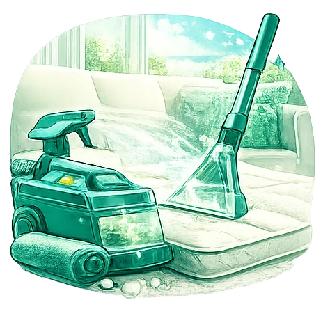 Основно почистване на мека мебел