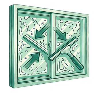 Двустранно почистване на прозорци